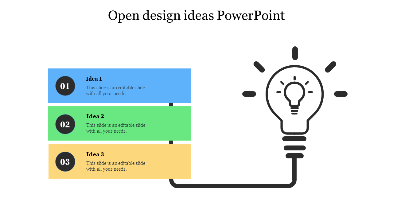 Open design ideas PowerPoint